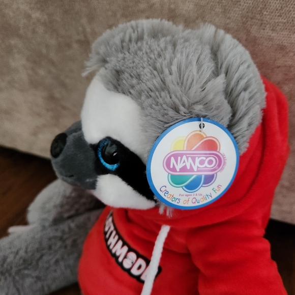 NWT Stuffed 26" Big Sloth Red Shirt Hoodie Toy LARGE  #slothmode - Picture 9 of 9